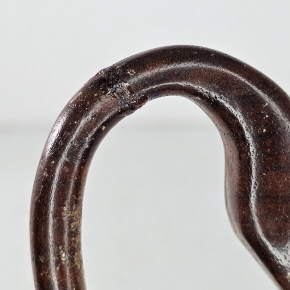 Vintage Hand-Carved Wooden Duck Sculpture *Repaired Neck* Signed - Picture 7 of 8